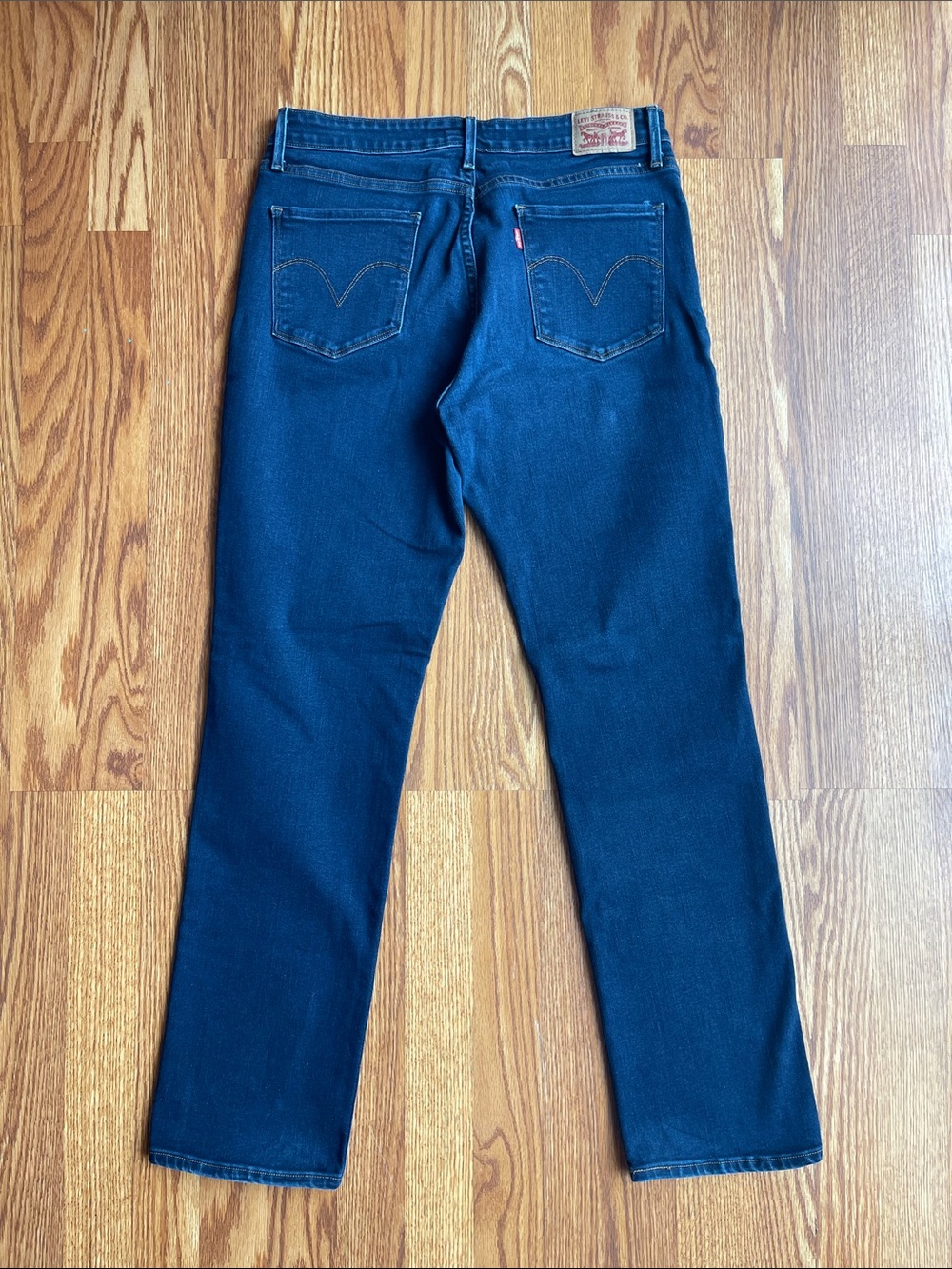 Levi’s Mid Rise Skinny Denim Jeans Dark Blue Women’s US 14